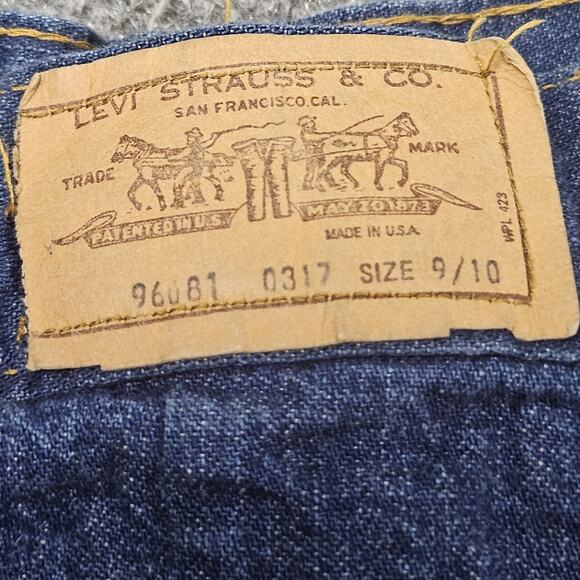 VTG Orange‎ Tab Levis Denim A Line Denim Skirt Tag Size 8/9 (TRUE 24 in Waist) - Picture 7 of 11